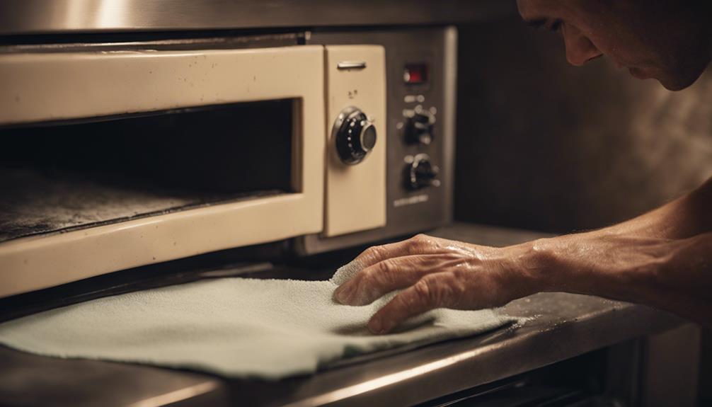 ceramic oven being dried