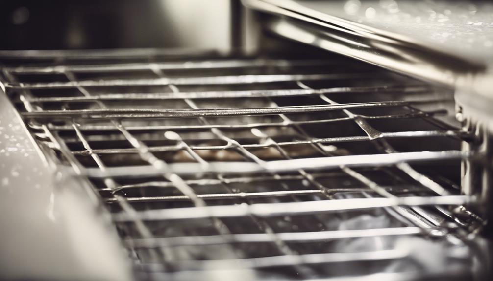 cleaning oven racks easily