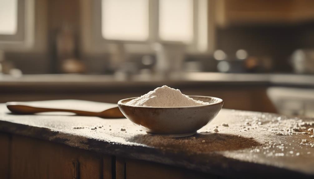 grease removal with flour