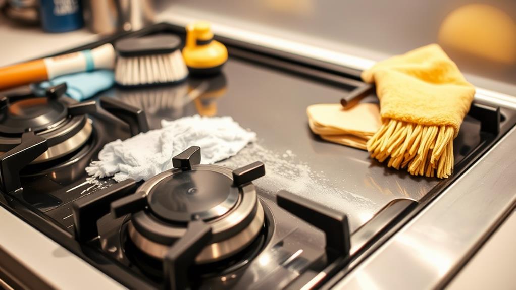 effective gas stovetop cleaning