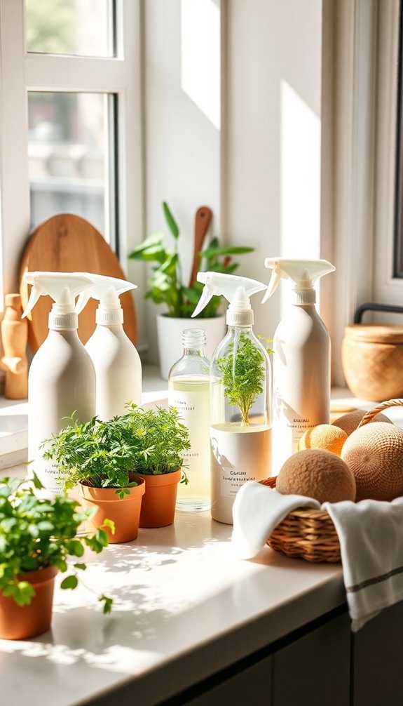 sustainable cleaning spray bottles