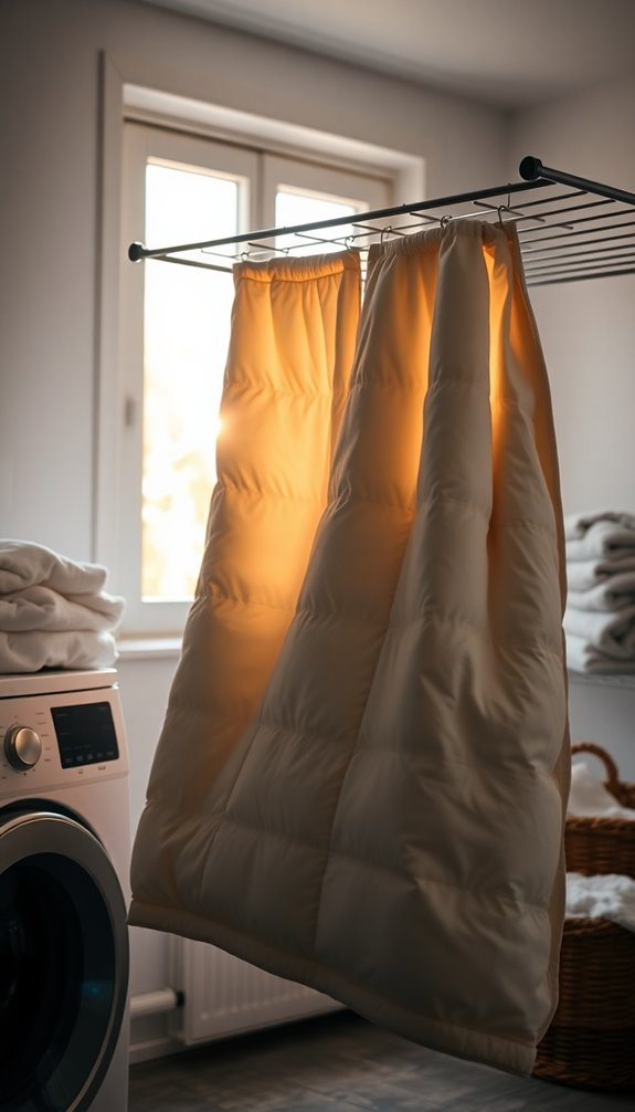 effective comforter drying methods