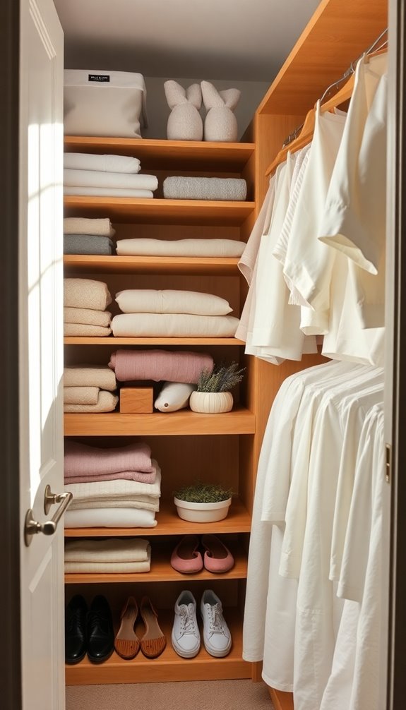 efficient closet organizing methods