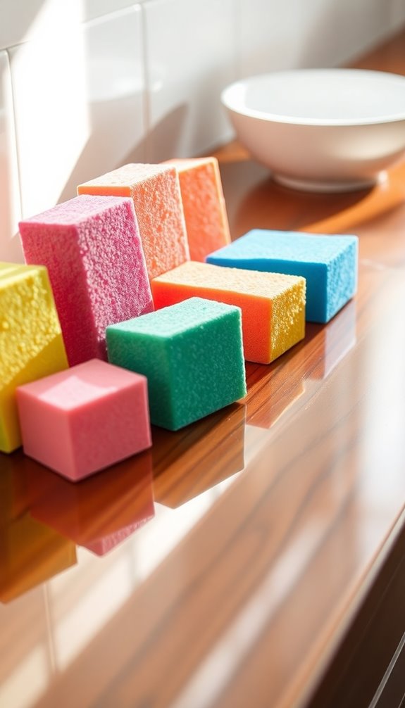 stain removing cleaning sponges