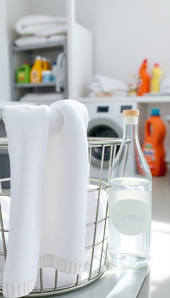 vinegar enhances laundry results