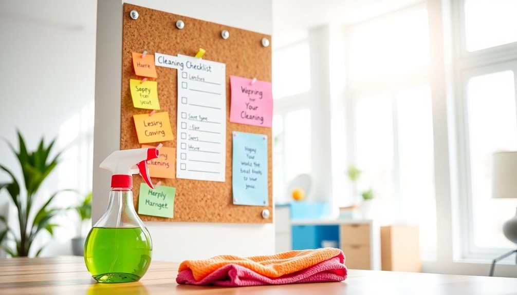 adhd cleaning checklist tips