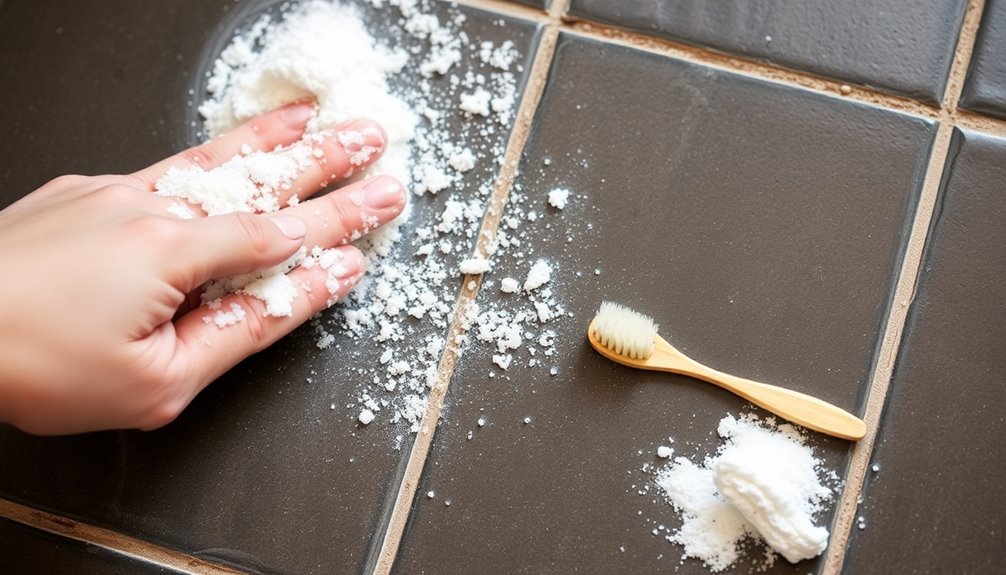 baking soda grout cleaning