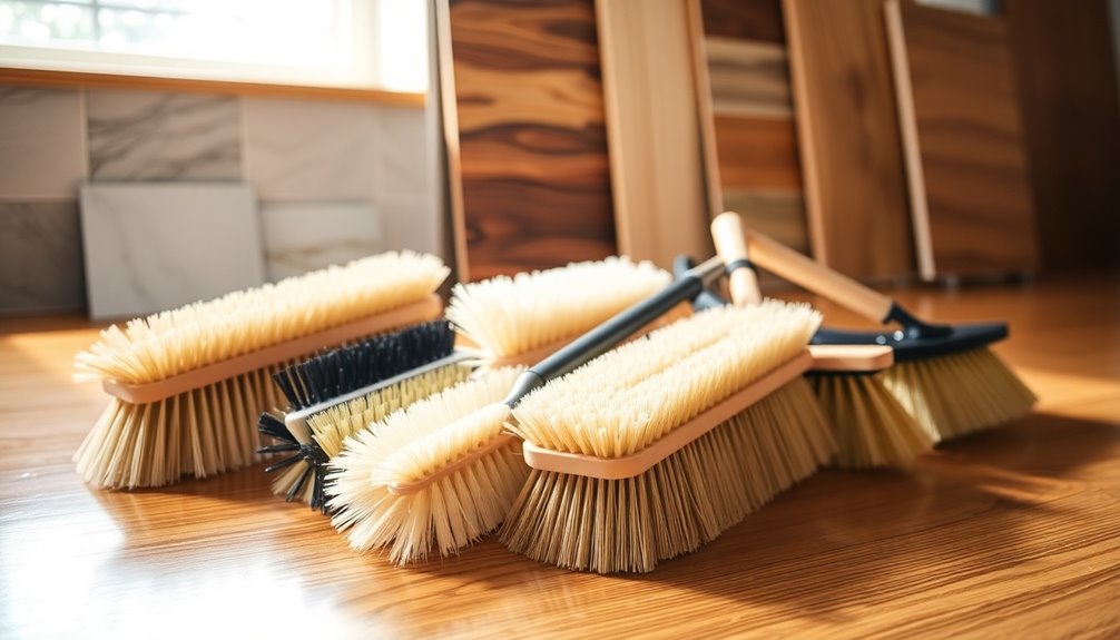 brush selection for flooring