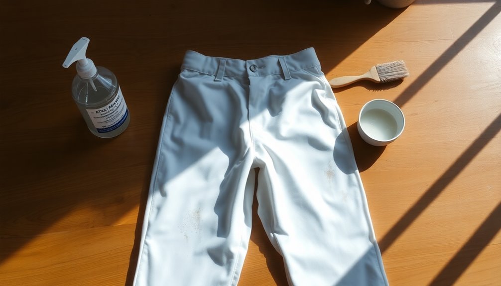 keep white pants pristine