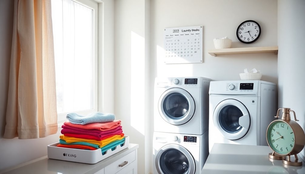 laundry schedule organization tips