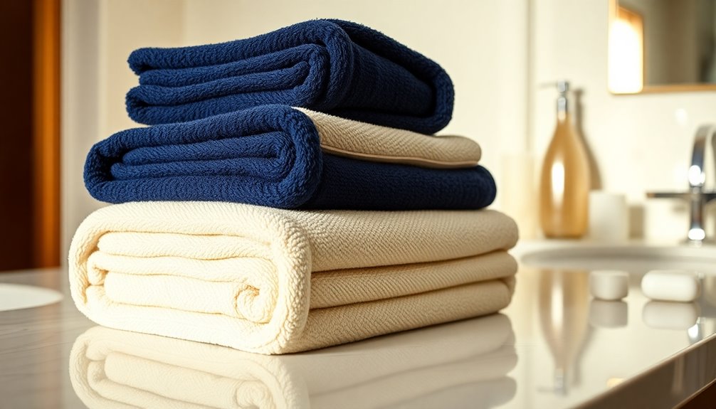 organized efficient towel storage